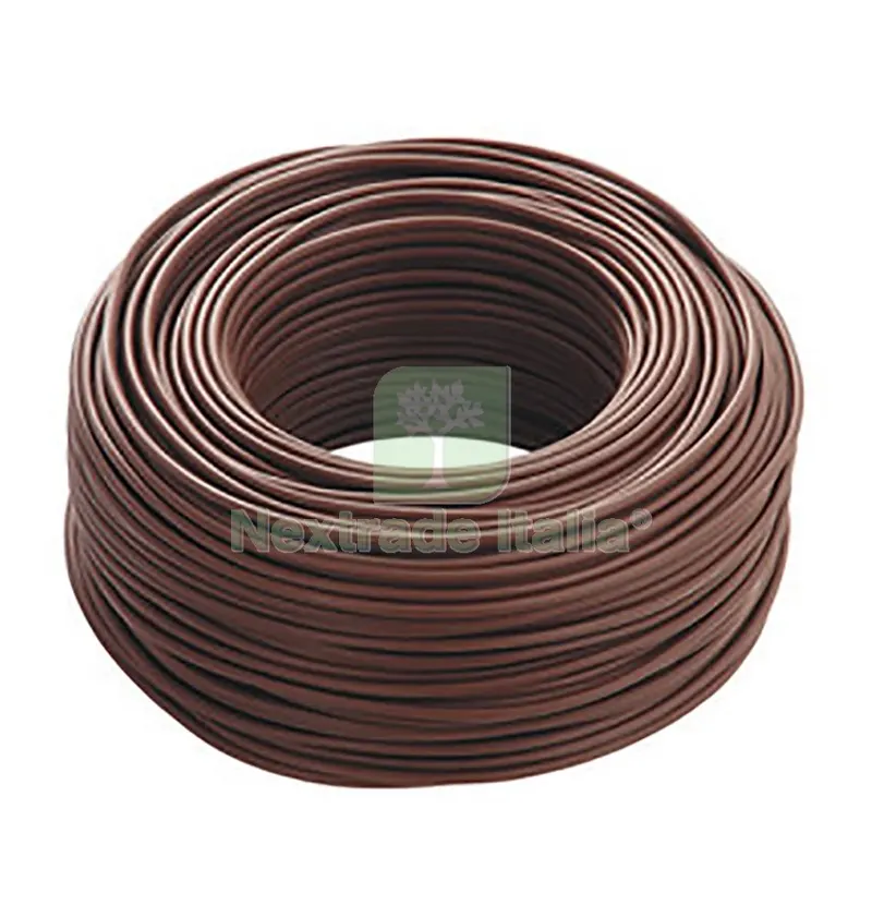 100MT Cavo Elettrico Sezione 5X1,5 Marrone FS180R18 — Cavi e fili — rif. FERX.14532 100MT Cavo Elettrico Sezione 5X1,5 Marrone FS180R18 — Cavi e fili — rif. FERX.14532
