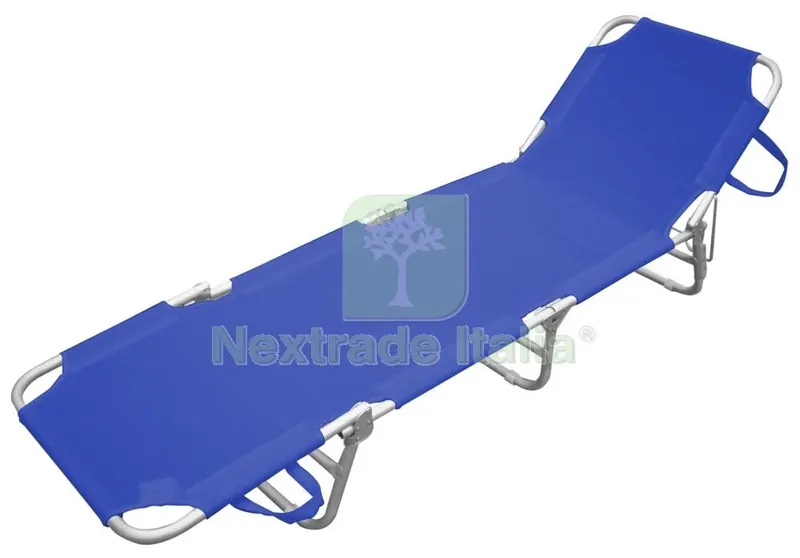 2PZ PLAYA LETTINO IN ALLUMINIO BLU — Tempo libero outdoor — rif. FERX.14549 2PZ PLAYA LETTINO IN ALLUMINIO BLU — Tempo libero outdoor — rif. FERX.14549