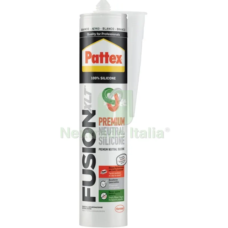 12PZ Cartuccia Silicone Fusion XLT Bianco ML.300 — Adesivi e sigillanti — rif. FERX.1456