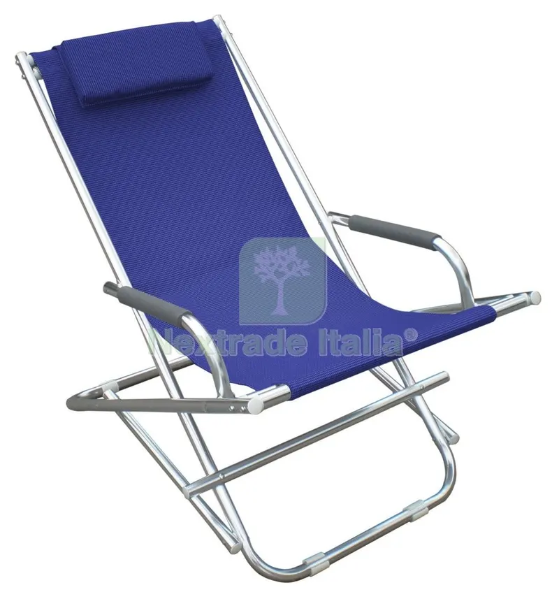 2PZ Playa Sedia Sdraio in Alluminio Blu — Tempo libero outdoor — rif. FERX.14572 2PZ Playa Sedia Sdraio in Alluminio Blu — Tempo libero outdoor — rif. FERX.14572