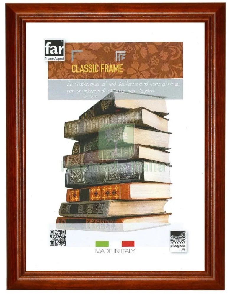 5PZ Cornice Quadri MORESCO/2004/B Noce CM. 20X25 — Accessori bagno — rif. FERX.1466 5PZ Cornice Quadri MORESCO/2004/B Noce CM. 20X25 — Accessori bagno — rif. FERX.1466