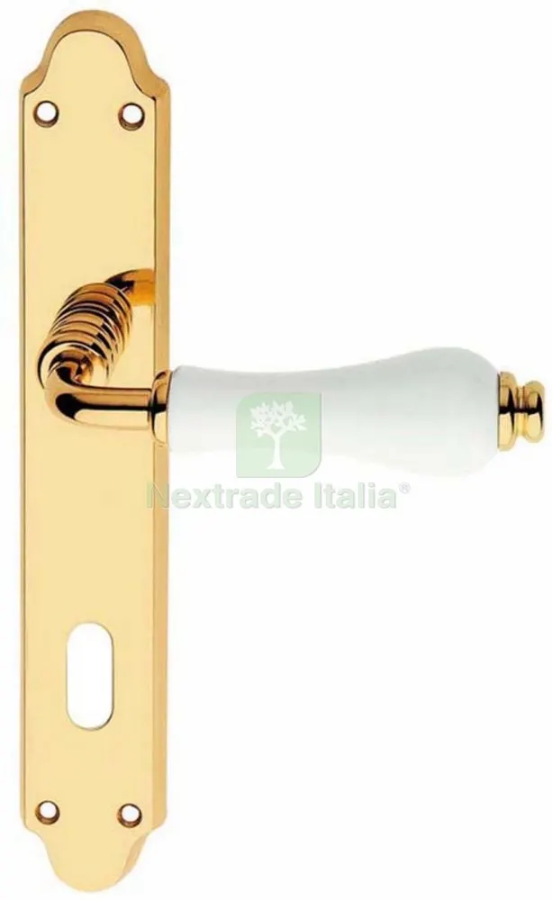 Maniglia "dalia" 8/90 OLV Porcellana Bianca — Maniglie e pomelli — rif. FERX.14676