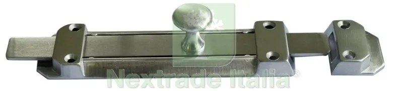 Catenaccio Orizzontale Ottone Cromo Satinato 150 mm — Lucchetti e catene — rif. FERX.14735