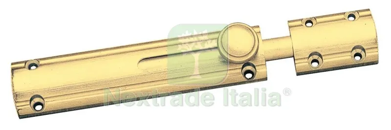 Catenaccio Orizzontale Ottonato Tornito "LUXURY"CM.20 OLV — Lucchetti e catene — rif. FERX.14760 Catenaccio Orizzontale Ottonato Tornito "LUXURY"CM.20 OLV — Lucchetti e catene — rif. FERX.14760