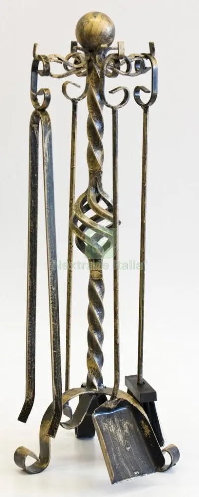 2PZ Set Camino Ferro Battuto "vienna" — Stufe e camini — rif. FERX.14914
