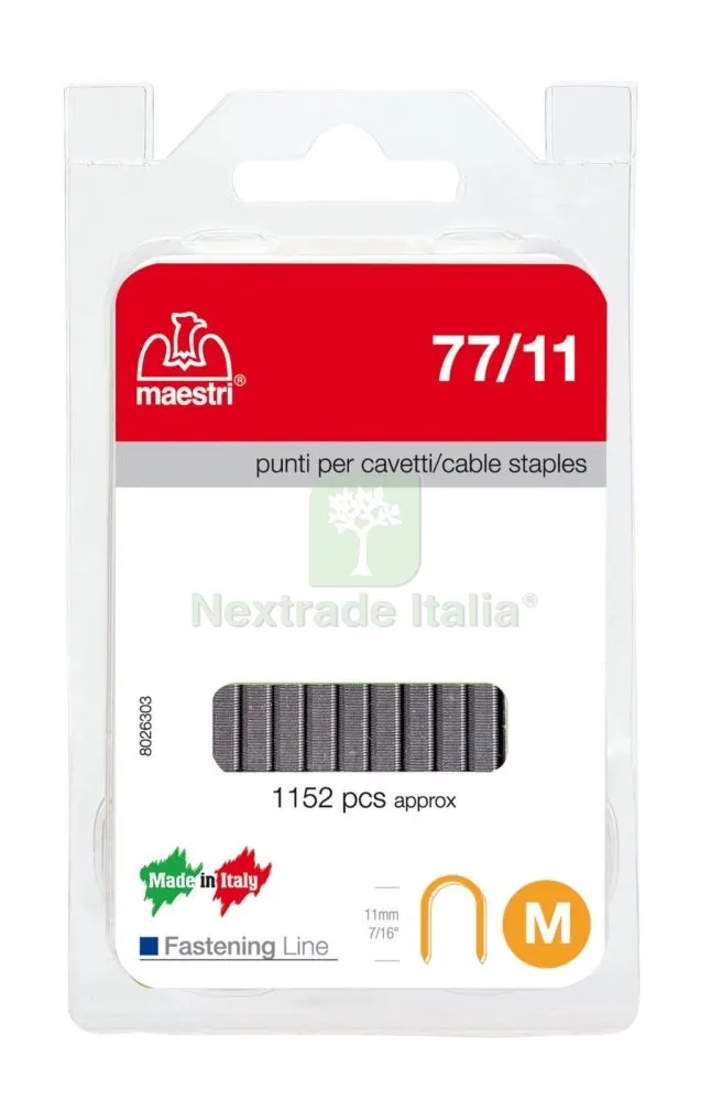 MAESTRI BLISTER PUNTI ART. 77/11 (PZ.1152) — Chiodi e graffe — rif. FERX.14926