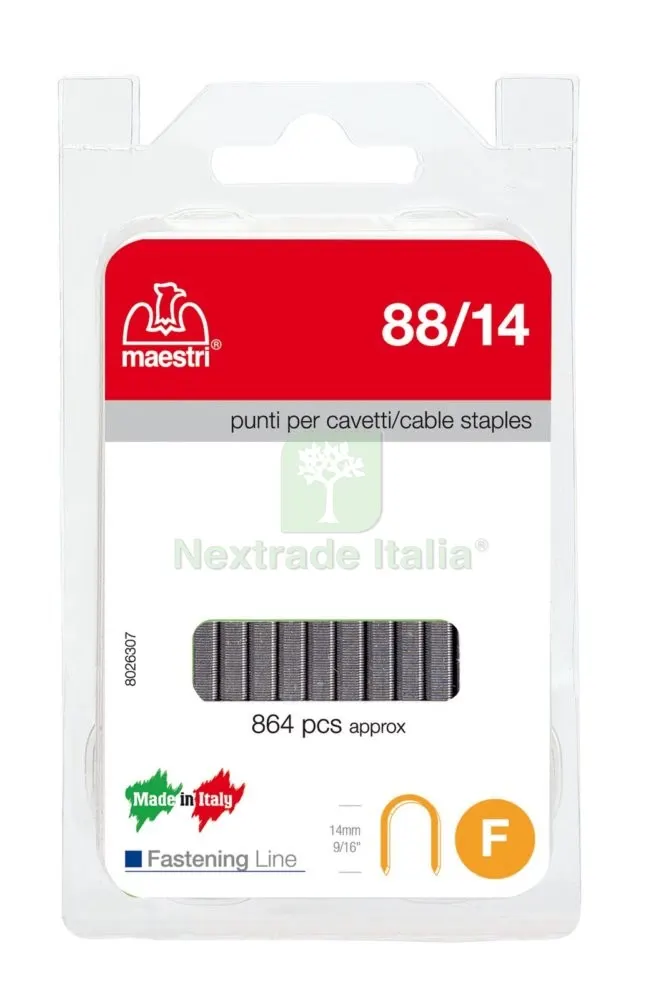 Maestri Blister Punti ART. 88/14 (PZ.864) — Chiodi e graffe — rif. FERX.14929 Maestri Blister Punti ART. 88/14 (PZ.864) — Chiodi e graffe — rif. FERX.14929