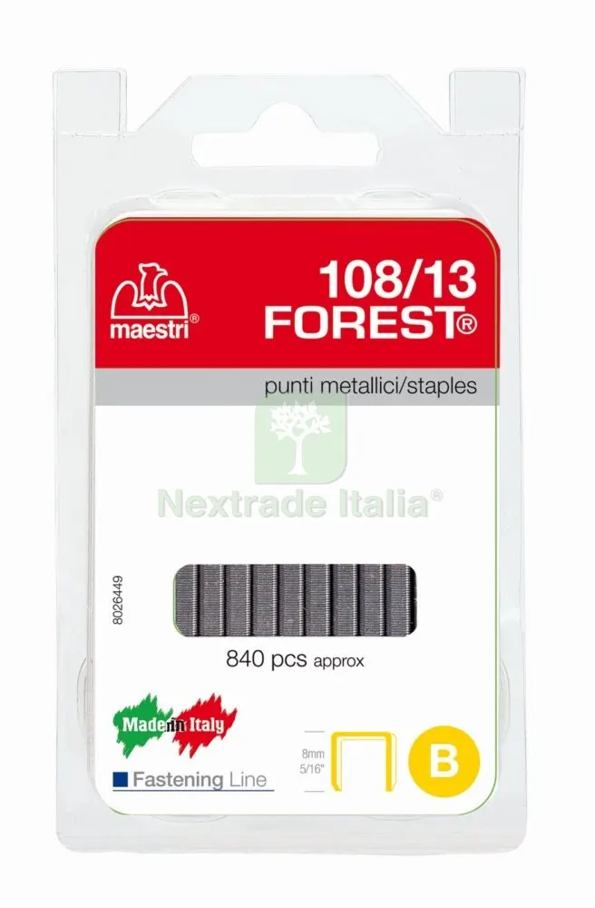 MAESTRI BLISTER PUNTI ART. 108/13 (PZ.840) — Chiodi e graffe — rif. FERX.14930