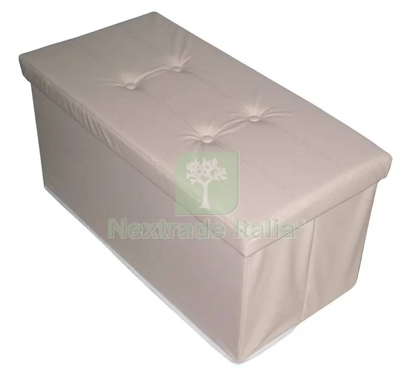 Pouff MOD Storage CM 78X38X38H Beige — Casalinghi e organizzazione — rif. FERX.15023
