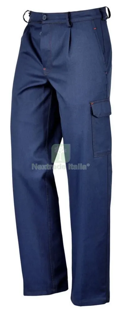 PANTALONE "SUPER CARGO" MULTITASCHE BLU TG.54 — Protezioni corpo — rif. FERX.15094