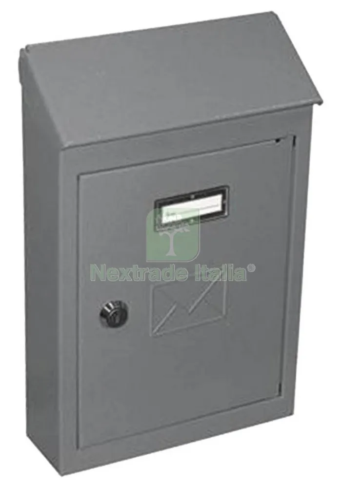 6PZ Cassetta Postale con Tetto e Serratura a Cilindro 2500/2 CM.26 Grigia — Serrature e cilindri — rif. FERX.15127 6PZ Cassetta Postale con Tetto e Serratura a Cilindro 2500/2 CM.26 Grigia — Serrature e cilindri — rif. FERX.15127