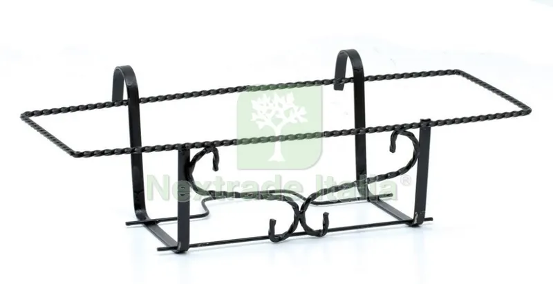 5PZ Fioriera da Balcone in Ferro "antico" CM.60 — Vasi e fioriere — rif. FERX.15136