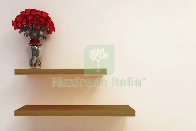 4PZ Mensola Squadrata CM 80X23,5X3,8 Rovere — Arredo — rif. FERX.15153
