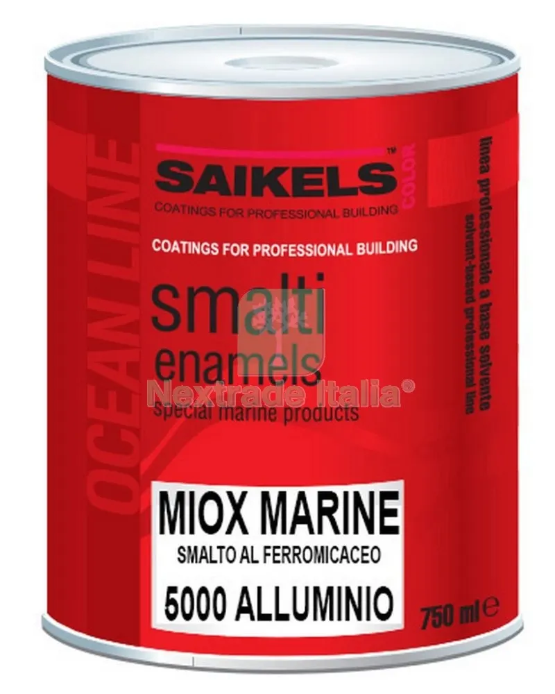 6PZ Smalto Micaceo "miox" Alluminio Grigio Chiaro LT.0,750 — Vernici e smalti — rif. FERX.15184 6PZ Smalto Micaceo "miox" Alluminio Grigio Chiaro LT.0,750 — Vernici e smalti — rif. FERX.15184