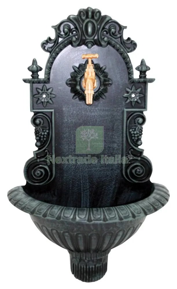 Fontana a Parete in Alluminio H.CM.61 — Docce e arredo acqua da giardino — rif. FERX.15363