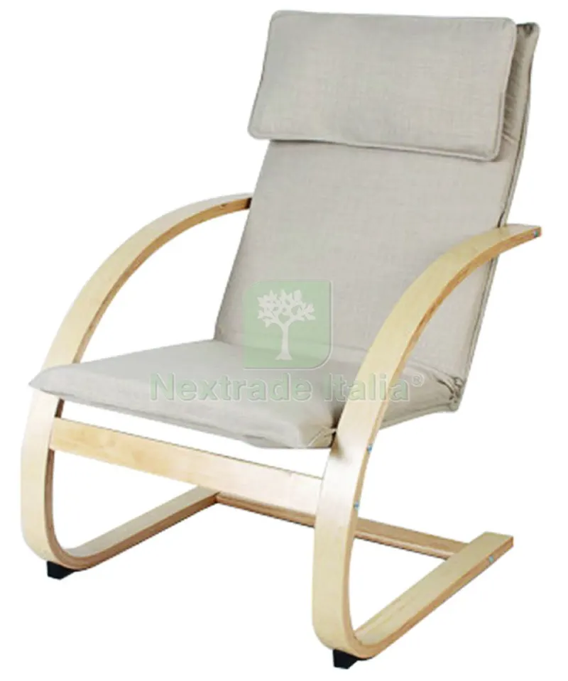 Poltrona Sfoderabile Oscillante Colore Beige — Arredo — rif. FERX.15433 Poltrona Sfoderabile Oscillante Colore Beige — Arredo — rif. FERX.15433