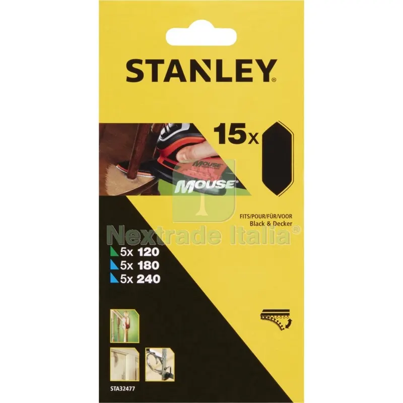 PIRANHA/ X32477 15 Fogli Velcrososo per Mouse Grane Assortite — Adesivi e sigillanti — rif. FERX.15436