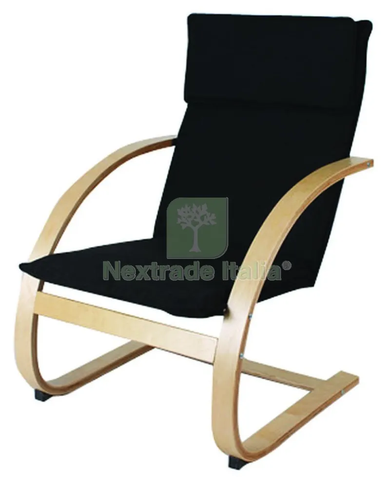 Poltrona Sfoderabile Oscillante Colore Nero — Arredo — rif. FERX.15444 Poltrona Sfoderabile Oscillante Colore Nero — Arredo — rif. FERX.15444