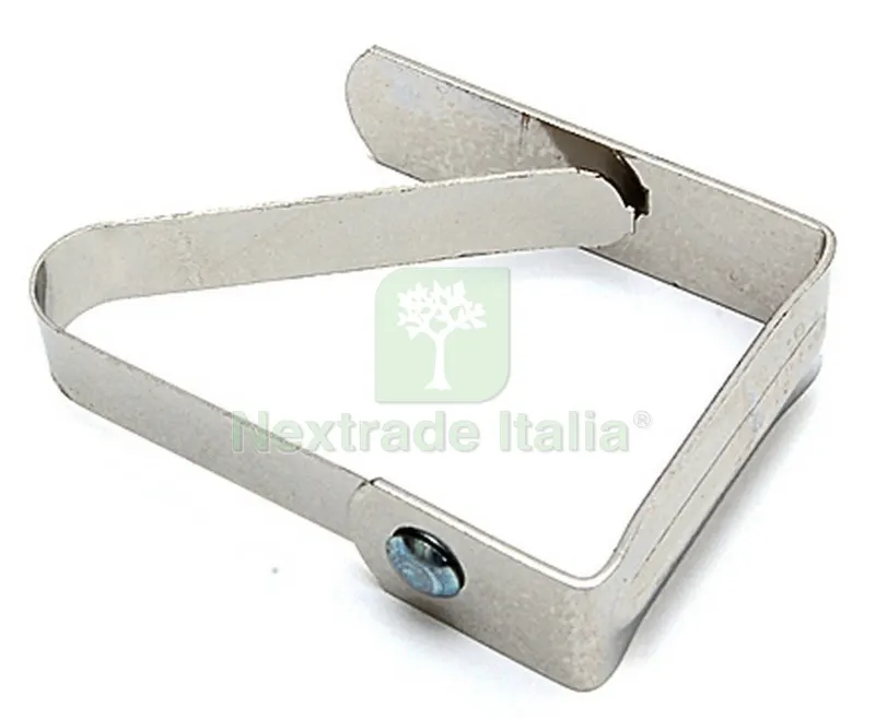 50PZ Fermatovaglie Nichelato 40x50 cm — Tessili e biancheria casa — rif. FERX.15484 50PZ Fermatovaglie Nichelato 40x50 cm — Tessili e biancheria casa — rif. FERX.15484