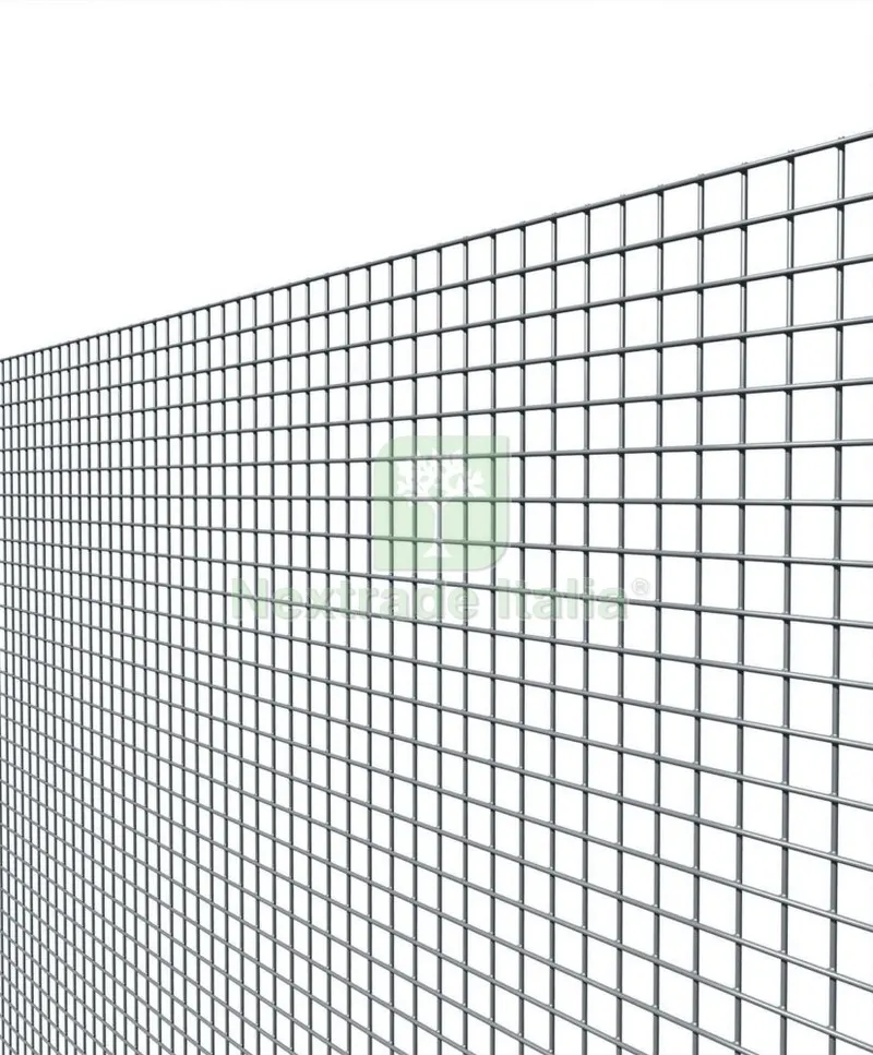 Rete per recinzione elettrosaldata zincata A MAGLIA QUADRA MM 12X25 ALTEZZA 100 CM 25 MT — Reti e recinzioni — rif. FERX.15514