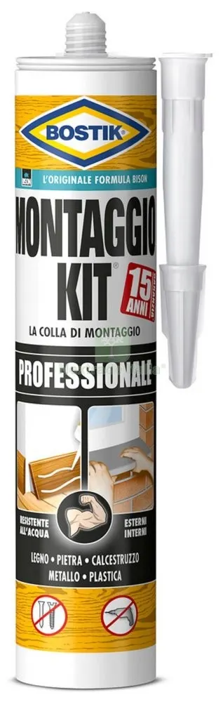BOSTIK CARTUCCIA"MONTAGGIO KIT" 350GR — Adesivi e sigillanti — rif. FERX.15631 BOSTIK CARTUCCIA"MONTAGGIO KIT" 350GR — Adesivi e sigillanti — rif. FERX.15631