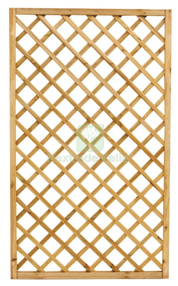 Grigliato in Legno di Pino Impregnato per Fioriere Giardini e Recinzioni MOD. 35 CM 120X180 H — Griglie e grigliati — rif. FERX.15700