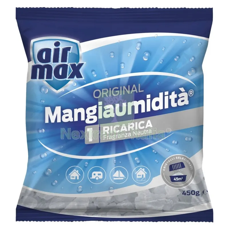 12PZ Airmax Assorbiumidita RIC. Sali Neutri 450 G — Casalinghi e organizzazione — rif. FERX.15721 12PZ Airmax Assorbiumidita RIC. Sali Neutri 450 G — Casalinghi e organizzazione — rif. FERX.15721