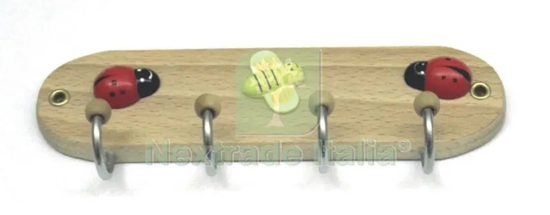 12PZ GANCIO ADESIVO "COCCINELLA" 4 POSTI — Accessori bagno — rif. FERX.15746 12PZ GANCIO ADESIVO "COCCINELLA" 4 POSTI — Accessori bagno — rif. FERX.15746