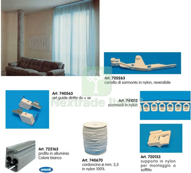 Cadute ST 61 per Tende CM. 50X20 (destra +SINISTRA ) — Isolanti e reti — rif. FERX.15788