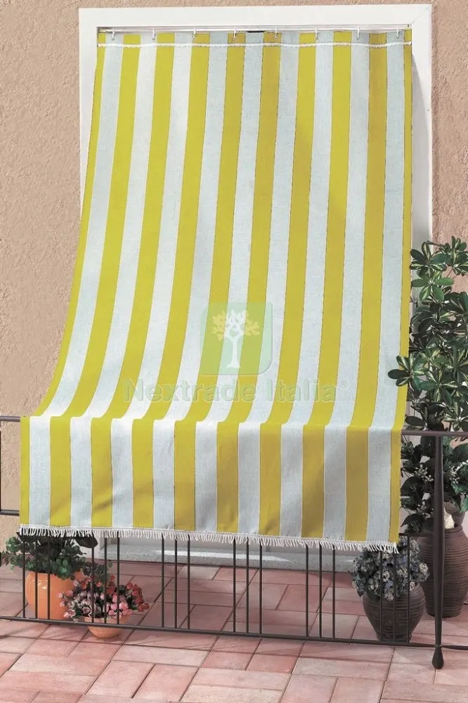 Tenda da Sole CM.140X300 Giallo Rigato — Tende e zanzariere — rif. FERX.15847 Tenda da Sole CM.140X300 Giallo Rigato — Tende e zanzariere — rif. FERX.15847