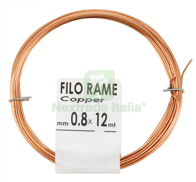 20PZ FILO RAME DIAMETRO MM 1,0 LUNGHEZZA 7 MT MATASSINA 50 G — Accessori recinzione — rif. FERX.15950