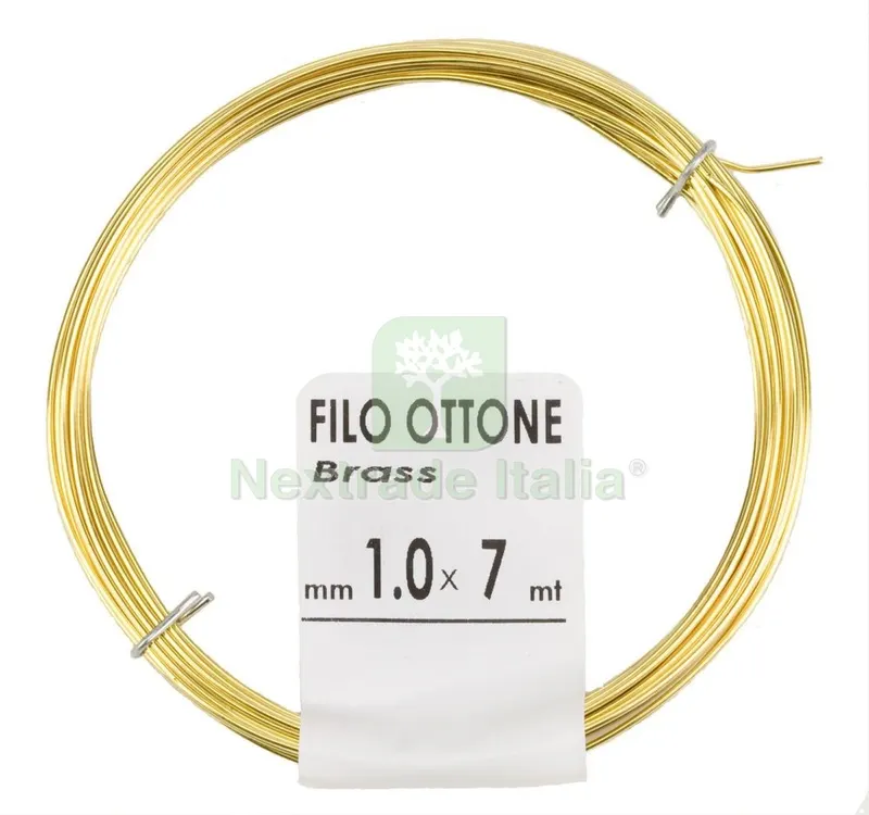 20PZ FILO OTTONE DIAMETRO MM 0,6 DA 20 MT MATASSINA 50 G — Accessori recinzione — rif. FERX.15992