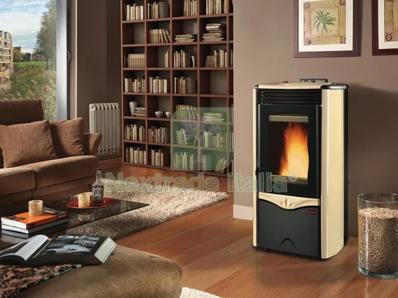Stufa Pellet KW.14 Duchessa Idro Steel Pergam — Stufe e camini — rif. FERX.16075