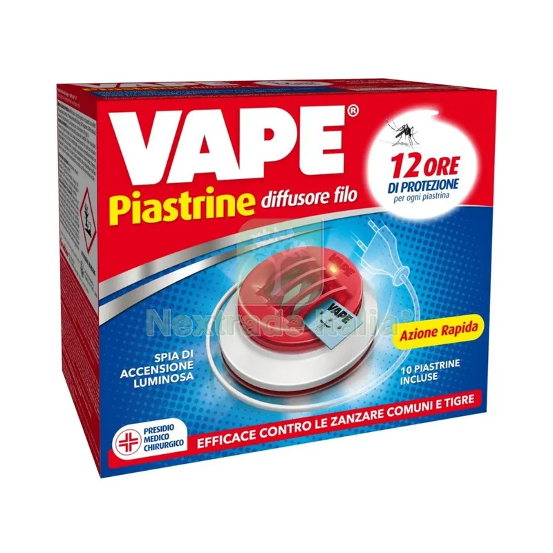 12PZ VAPE ELETTROEMANATORE CON FILO + 10 PIASTRINE — Protezione piante e sementi — rif. FERX.16096 12PZ VAPE ELETTROEMANATORE CON FILO + 10 PIASTRINE — Protezione piante e sementi — rif. FERX.16096