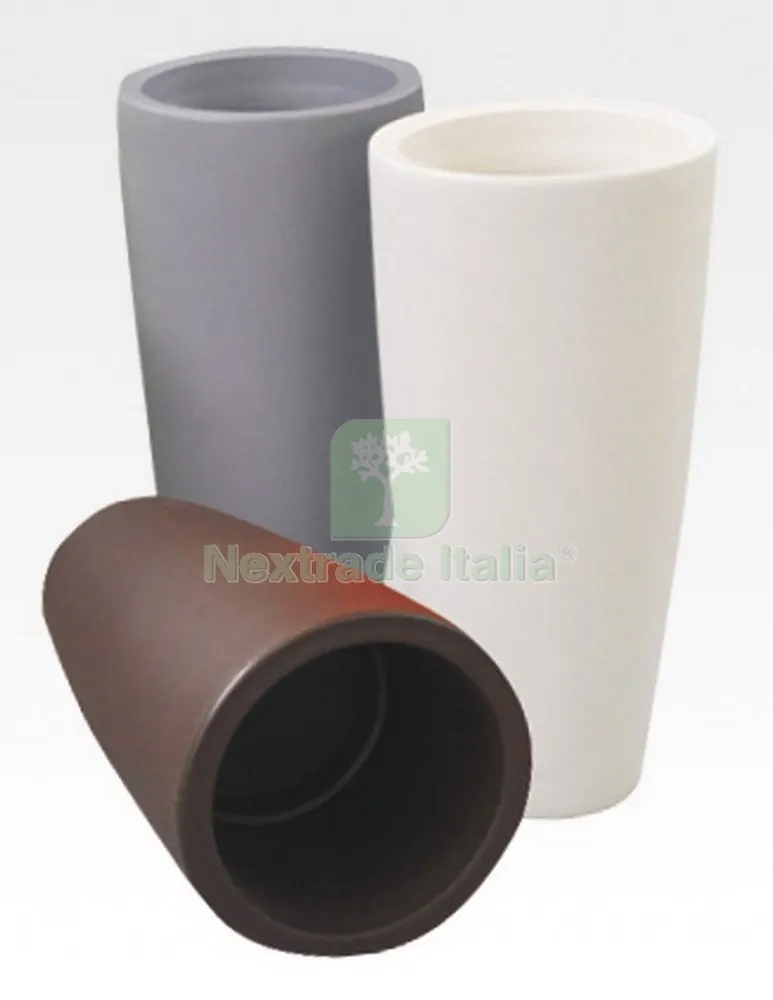 Vaso Home Tondo Diametro CM33 Altezza 70CM Colore Marrone — Vasi e fioriere — rif. FERX.16203 Vaso Home Tondo Diametro CM33 Altezza 70CM Colore Marrone — Vasi e fioriere — rif. FERX.16203