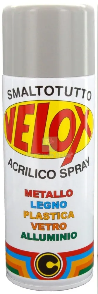 6PZ Velox Spray Acrilico Grigio Segnale RAL 7004 — Bombolette e vernici spray — rif. FERX.16338 6PZ Velox Spray Acrilico Grigio Segnale RAL 7004 — Bombolette e vernici spray — rif. FERX.16338
