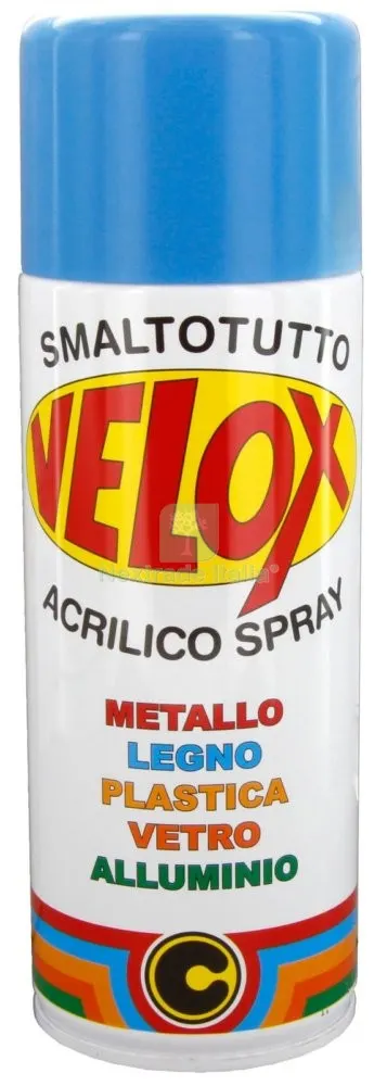 6PZ Velox Spray Acrilico Bleu Chiaro RAL 5012 — Bombolette e vernici spray — rif. FERX.16339