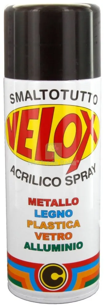 6PZ Velox Spray Acrilico Nero Lucido RAL 9005 — Bombolette e vernici spray — rif. FERX.16344 6PZ Velox Spray Acrilico Nero Lucido RAL 9005 — Bombolette e vernici spray — rif. FERX.16344
