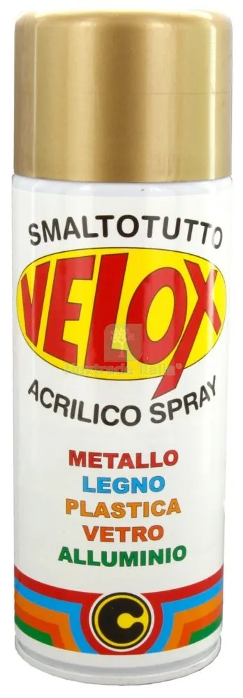6PZ VELOX SPRAY EFFETTO ORO ANTICO N.140 ML — Stucchi e rasanti — rif. FERX.16350