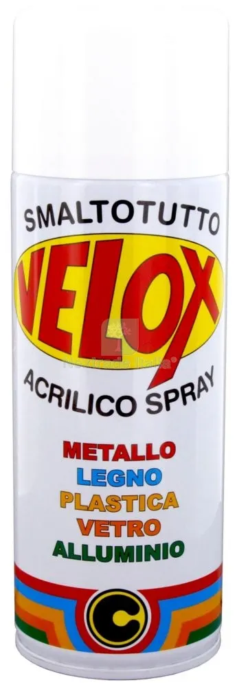 6PZ VELOX SPRAY BIANCO LUCIDO N.123 — Stucchi e rasanti — rif. FERX.16360