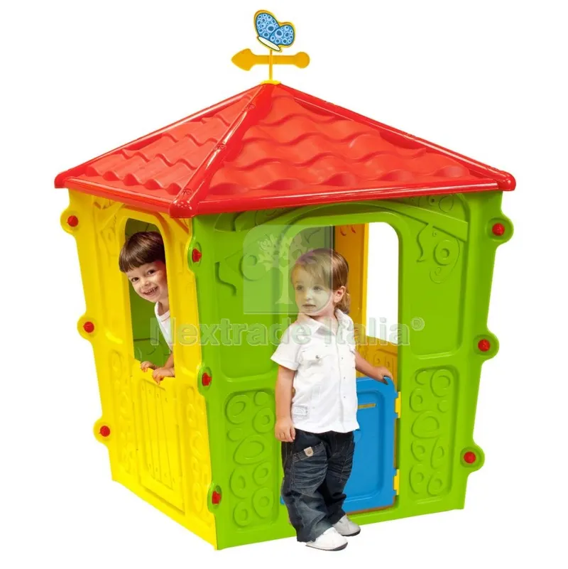 Casetta per Bimbi in Resina Termoplastica CM 108X108X152H — Tempo libero outdoor — rif. FERX.16429 Casetta per Bimbi in Resina Termoplastica CM 108X108X152H — Tempo libero outdoor — rif. FERX.16429