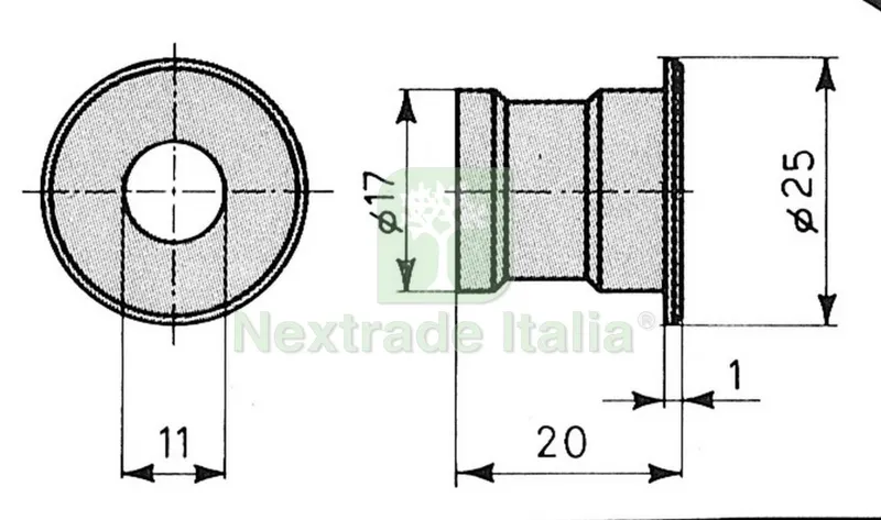 CISA ART. 06086.00 BOCCHETTA A PAVIMENTO, PER SERRATURE 57215 — Serrature e cilindri — rif. FERX.16516