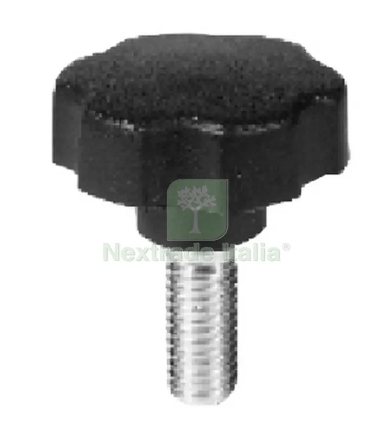 10PZ Volantino Nero con Gambo Diametro 40 M8X20 — Riviste e cataloghi — rif. FERX.16536 10PZ Volantino Nero con Gambo Diametro 40 M8X20 — Riviste e cataloghi — rif. FERX.16536