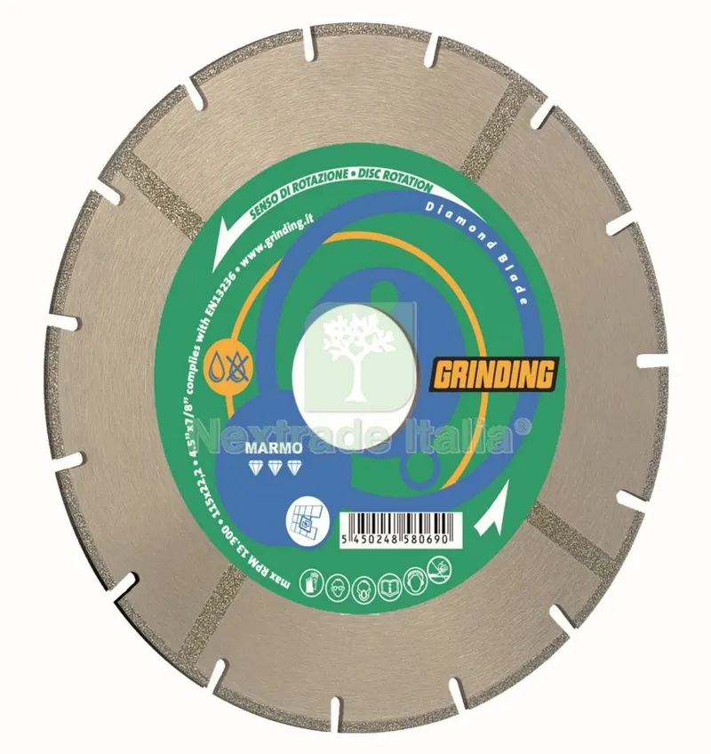 GRINDING DISCO DIAMANTATO D. 115MM MODELLO MARMO — Punte, frese e dischi — rif. FERX.16588 GRINDING DISCO DIAMANTATO D. 115MM MODELLO MARMO — Punte, frese e dischi — rif. FERX.16588