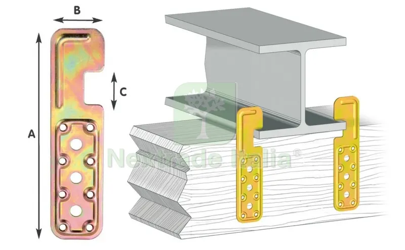 10PZ PIASTRA SAGOMATA TROPICALIZZATA XTRAVI/H ART. 756 50X200/30 — Ferramenta per legno e mobili — rif. FERX.16615 10PZ PIASTRA SAGOMATA TROPICALIZZATA XTRAVI/H ART. 756 50X200/30 — Ferramenta per legno e mobili — rif. FERX.16615