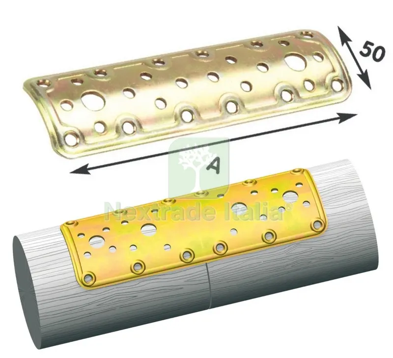 25PZ PIASTRA TONDA DIRITTA TROPOPICALIZZATA ART. 900 MM.50X160 — Ferramenta per legno e mobili — rif. FERX.16619
