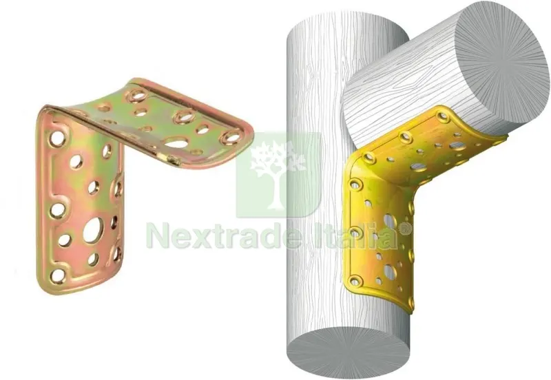 25PZ Piastra Tonda Angolare Tropicalizzata MM 80X80 — Ferramenta per legno e mobili — rif. FERX.16629 — foto 3 25PZ Piastra Tonda Angolare Tropicalizzata MM 80X80 — Ferramenta per legno e mobili — rif. FERX.16629 — foto 3