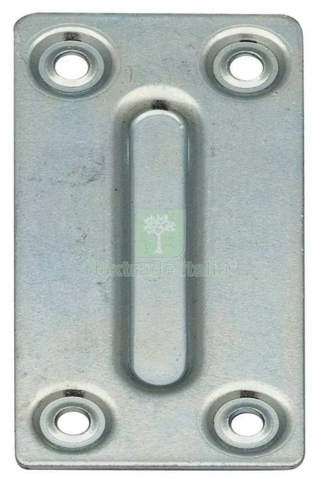 100PZ PIASTRINA RETTANGOLARE ZINCATA 35X70 MM — Piastre e angolari — rif. FERX.16700 100PZ PIASTRINA RETTANGOLARE ZINCATA 35X70 MM — Piastre e angolari — rif. FERX.16700