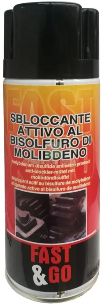 12PZ Spray "fast&go" Sbloccante MO-S2 ML.400 — Lubrificanti e oli — rif. FERX.16713 12PZ Spray "fast&go" Sbloccante MO-S2 ML.400 — Lubrificanti e oli — rif. FERX.16713