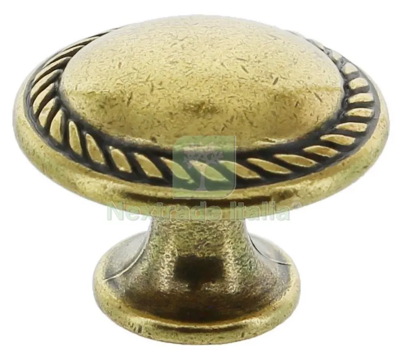 50PZ Pomolo Antichizzato ART. 24223 MM.30 Oro Valenza — Maniglie e pomelli — rif. FERX.1674